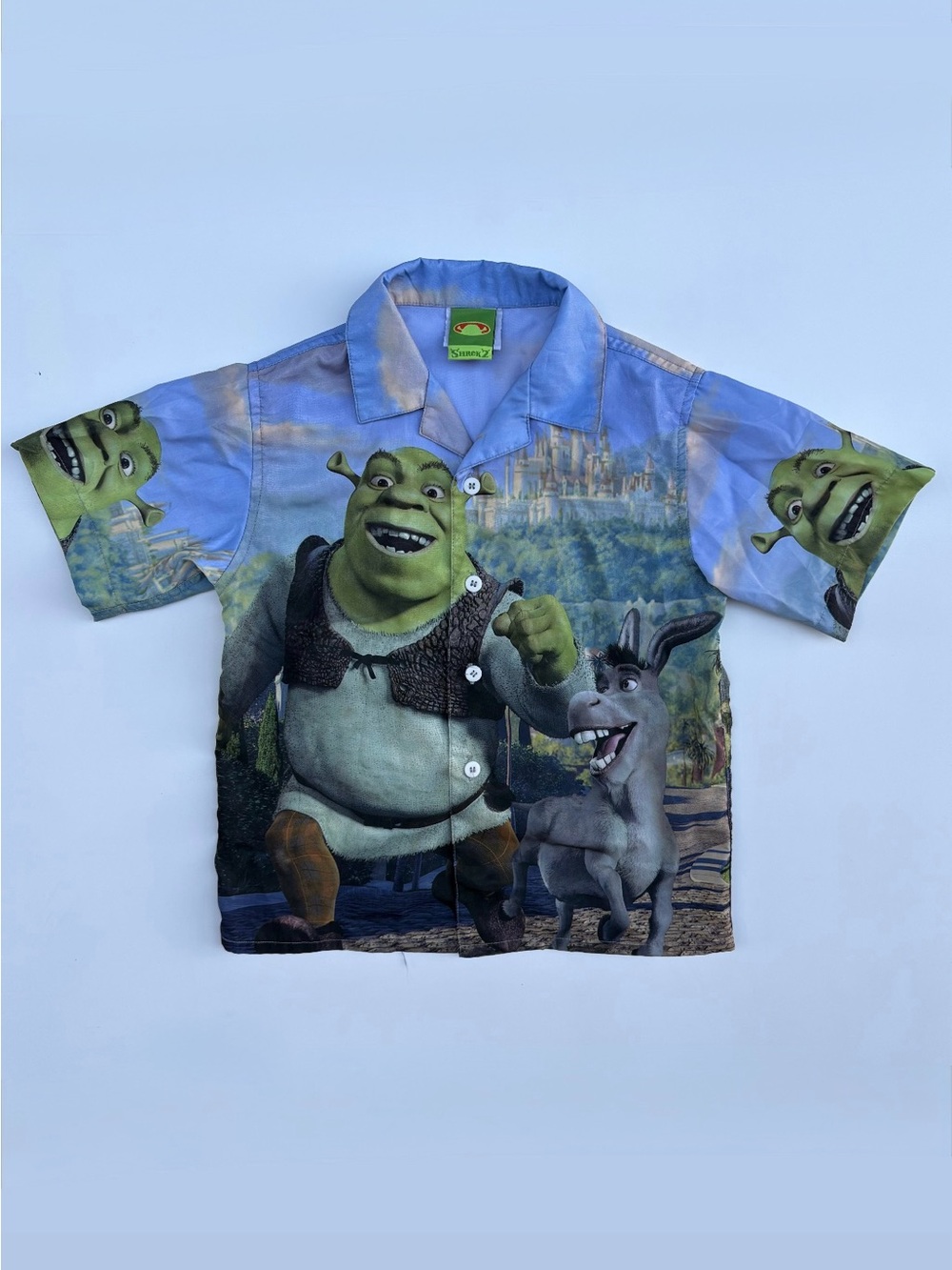 Y2K Shrek 2 AOP Shirt - Size 6